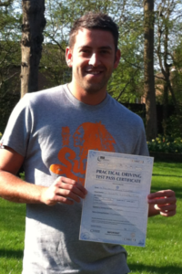 Ben Clements passes his driving test in Clacton on Sea Ben Clements passes his driving test in Clacton on Sea