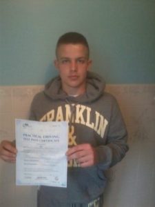 Daniel Griffiths passes his driving test in Portsmouth Daniel Griffiths passes his driving test in Portsmouth
