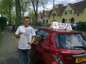 Luke Maxted passes his driving test in Norwich Luke Maxted passes his driving test in Norwich