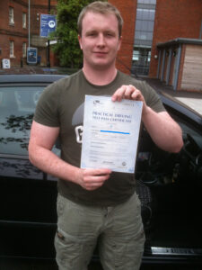 Liam Joyce passes his driving test in Portsmouth Liam Joyce passes his driving test in Portsmouth