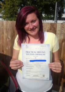 Shaynee Gouge passes her driving test in Portsmouth Shaynee Gouge passes her driving test in Portsmouth