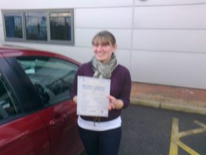 Joanne Elderton passes her driving test in Norwich Test Centre Joanne Elderton passes her driving test in Norwich Test Centre