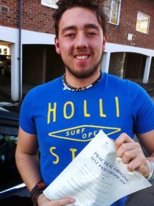 Ollie Osborn passes his drivingtest in Portsmouth Ollie Osborn passes his drivingtest in Portsmouth