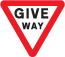giveway sign