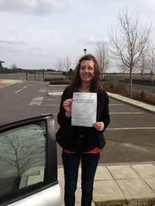 Christine Bentham pass her driving test in Herne Bay