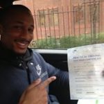 Karl Christian-Law passes his driving test in Brentwood