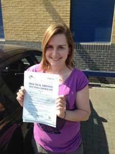 Danielle Bernie passes her driving test in Tilbury Danielle Bernie passes her driving test in Tilbury