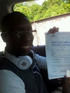 michael Opayinka passes his driving test in Brighton