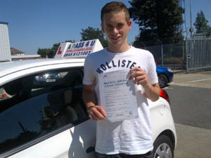 Bradley Seadan Passes his driving test in Southend on Sea 