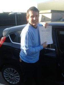 Kes Harrington passed his driving test in Southend