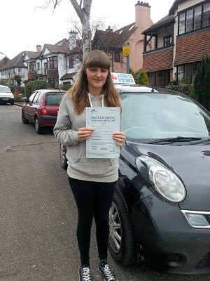 Grace Jeffrey passes in Southend 1st time