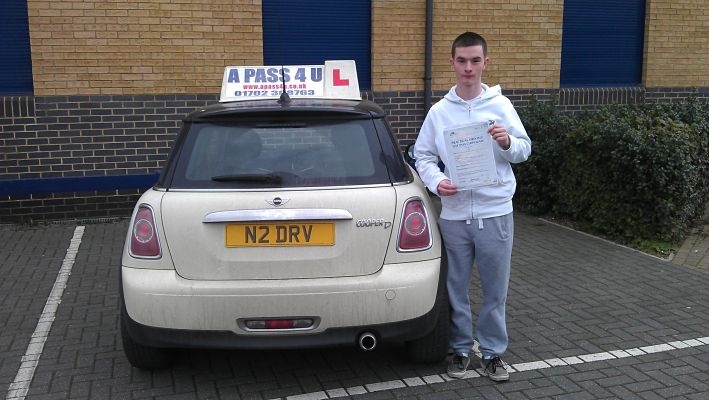 Jordan Priestly passes 1st time in Tilbury