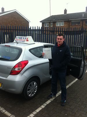 Ben Turner passes his driving test in Tilbury