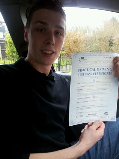 Charlie Adams passes 1st time in Brentwood with zero faults