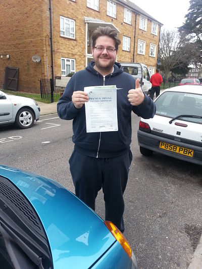 Harry Atkins passes driving test in Portsmouth