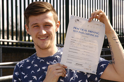 Harvey passes his driving test in Sidcup