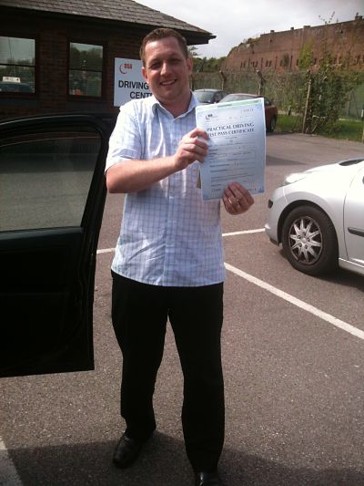 Ryan Waters passes his driving instructor in Portsmouth