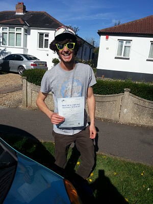 Will Dobson passes his driving test 1st time in Portsmouth