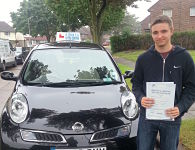 Jake Lloyd passes his driving test in Basildon