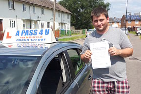 Klayton Early passes his driving test in Southampton