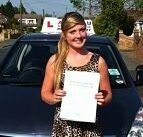 Shannon Mackie passes herdriving test in Clacton