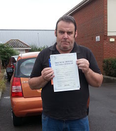 Colin Smith passed his driving test in Portsmouth