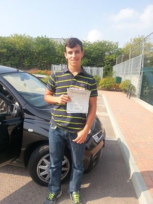 Thomas Putt passes his driving test in Basildon