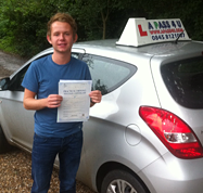 Peter Wilkinson passes his driving test in Basildon