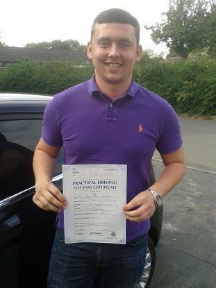 Jake Armour passes his driving test in Brentwood