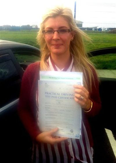 Skye Franklin passes her driving test in Portsmouth