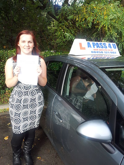 Tamara Jones passes her driving test in Southampton
