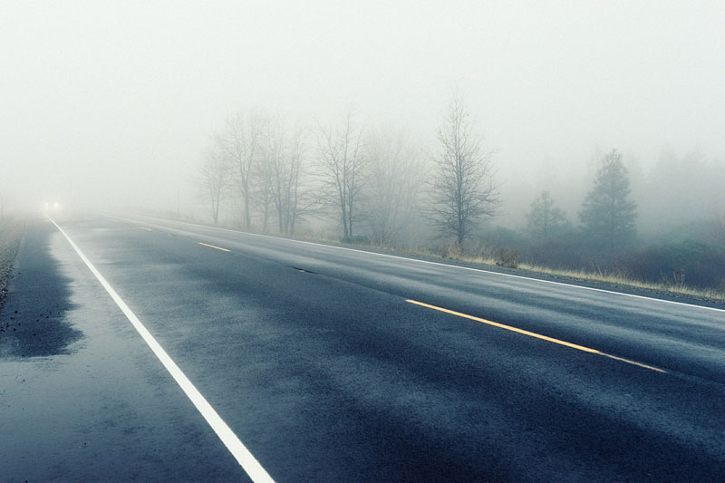 foggy road