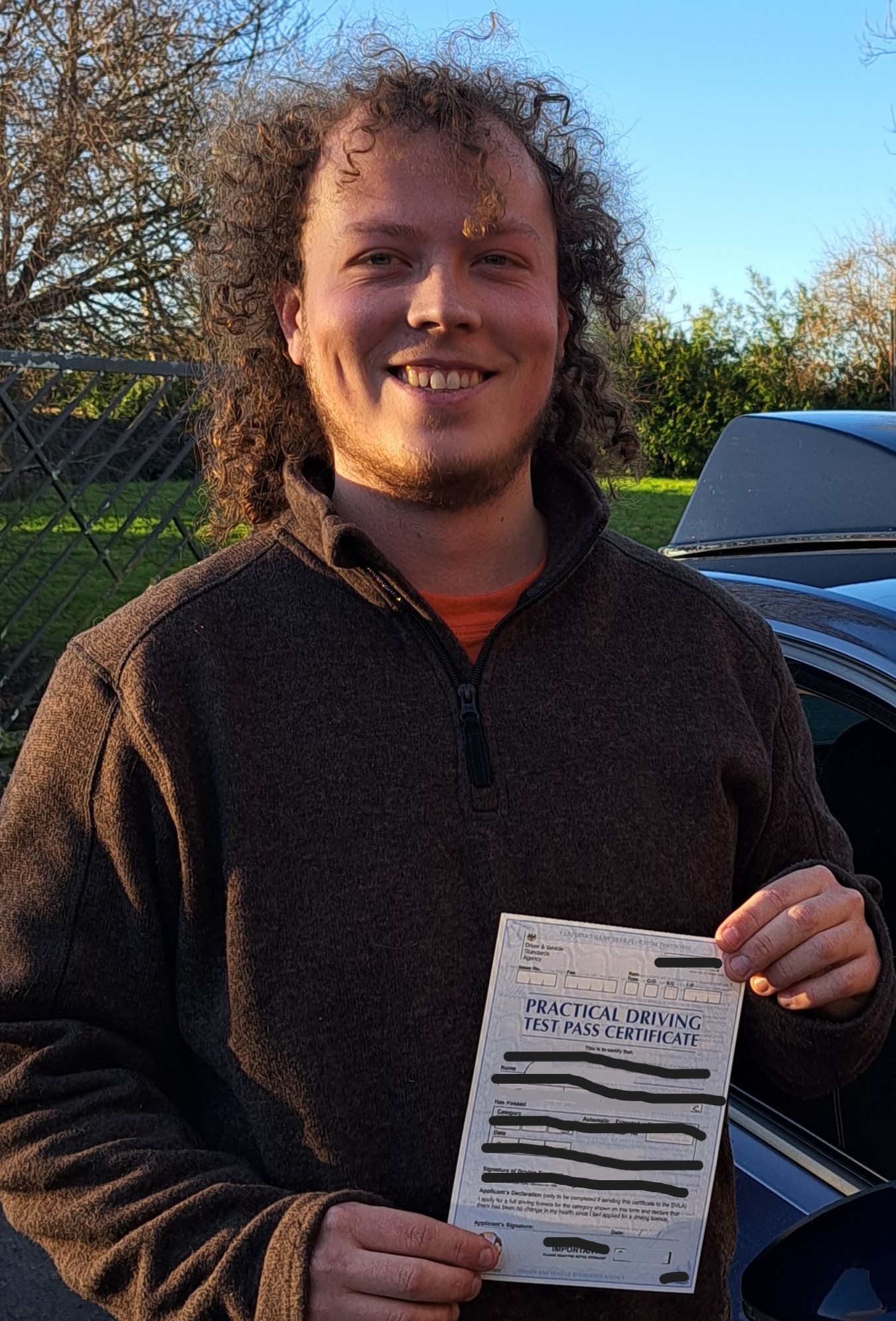 What a great driving test pass for Alfred S in Banbury with our driving instructor Mark W-J. Alfred passed 1st time, many Congratulations!