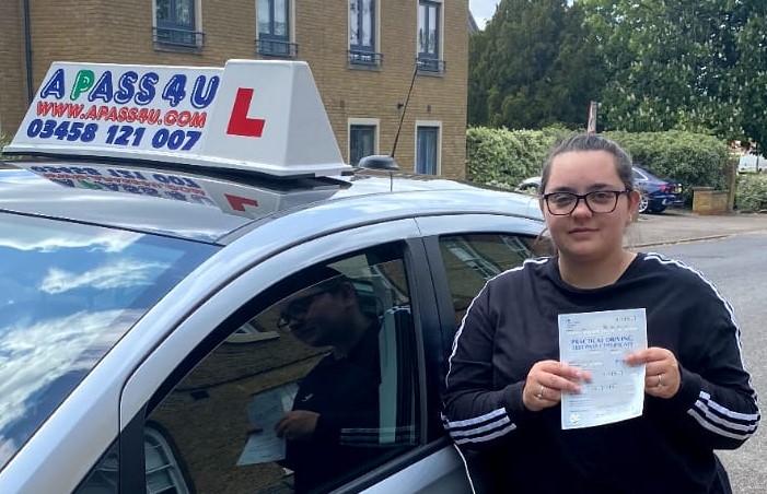 After a weeks driving course with our fully qualified driving course instructor Chloe N took her driving test at the Southend on Sea DTC