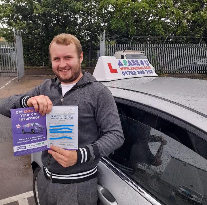 After a great experience learning to drive with Mark, Liam took his driving test at the Southend driving test centre