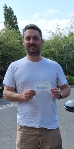 Richard S passes his driving test in Enfield 1st time with our A Pass 4 U Driving instructor Reg after an intensive driving course