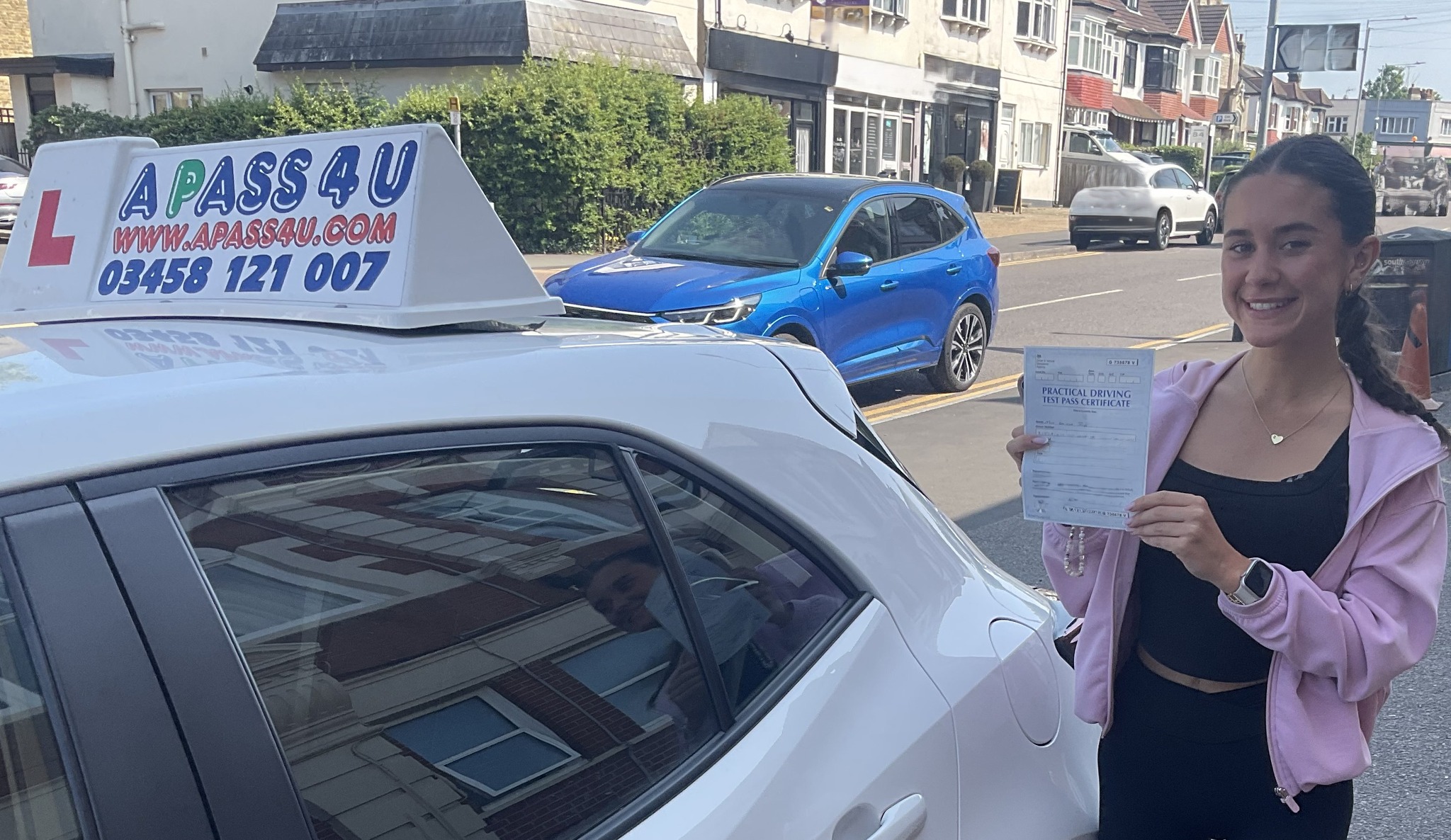 Driving Test Success for Olivia after a short intensive driving course in Southend with our automatic driving instructor Neil W