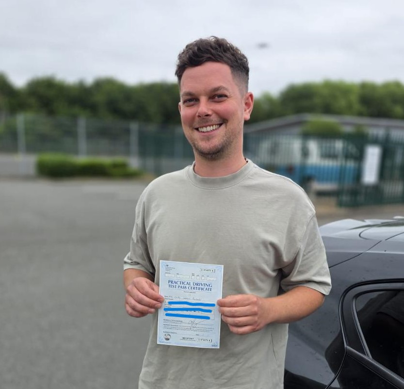 Cory P passes his driving test with A Pass 4 U Driving School's very own Gary L in Shrewsbury as part of his practical driving test