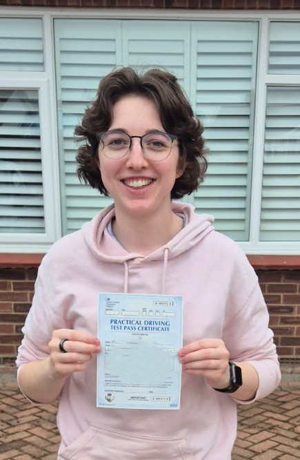 What a great result for Emily after she passes her DVSA practical driving test at the Clacton on Sea driving test centre