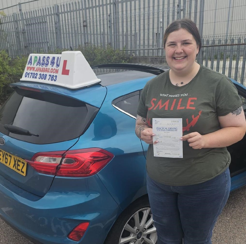 Hope M gets a pass after her driving course in Basildon with Mike M our automatic Basildon based driving instructor