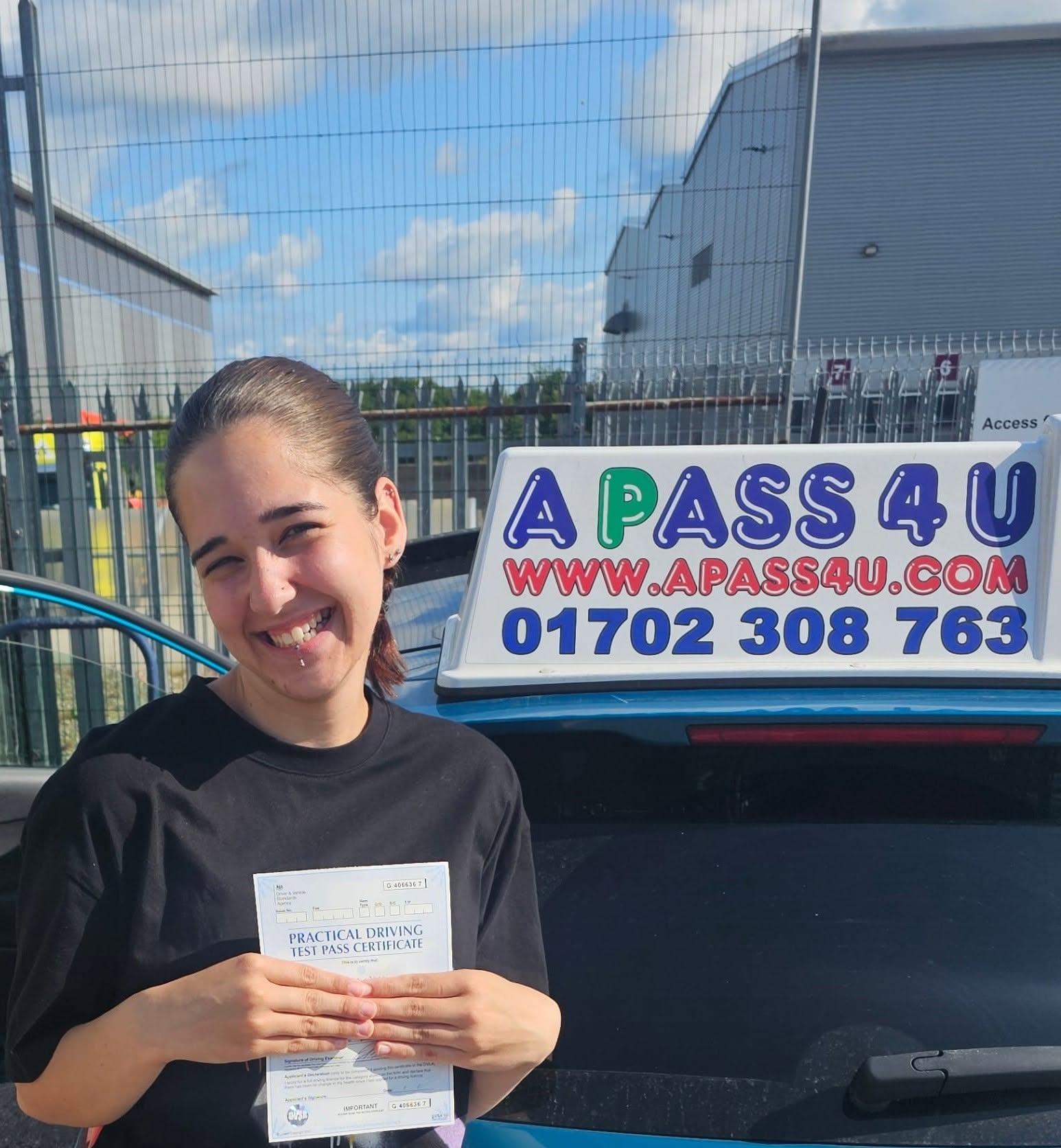 Following a one week automatic driving course in Basildon India took her practical driving test at the Basildon driving test on Paycocke Road