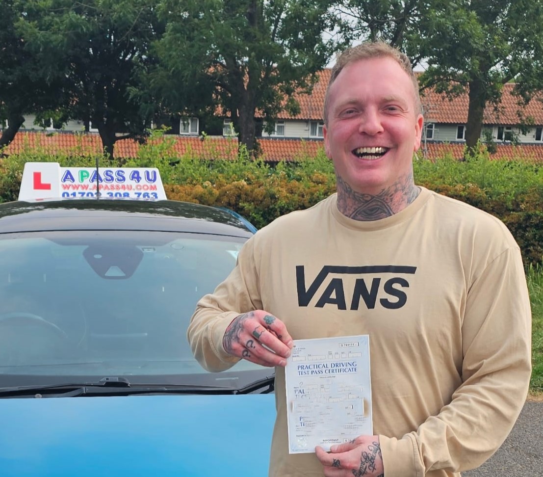 Ryan K passes 1st time with an automatic driving course with A Pass 4 U Driving School driving instructor Mike M
