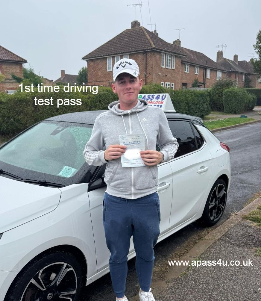 Ben passes his driving test 1st time with Danielle R after regular driving lessons in Southend on Sea, Essex