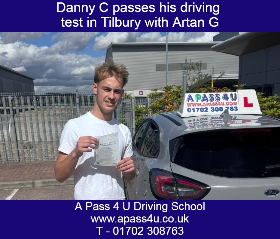 Danny C gets a fantastic 1 minor 1st time pass with Artan G at the DVSA Tilbury DTC after an intensive driving course in Thurrock