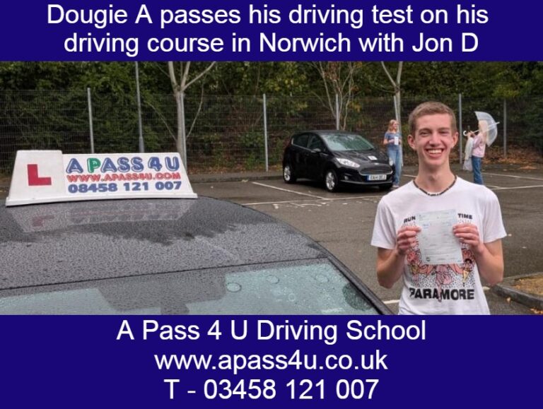 A 1st time driving test pass for Dougie with Jon D - APass4U