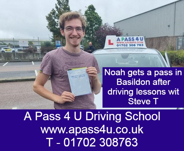 Noah gets a pass after Basildon driving lessons with driving instructor Steve T. Driving lessons in manual and automatic vehicles now!